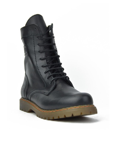 Botines Cordones Coronel Tapiocca Mujer Negro C205-11