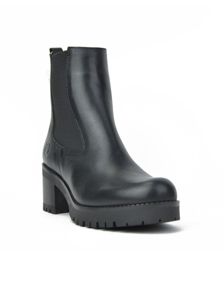Botines Cordones Coronel Tapiocca Mujer Negro C230-11