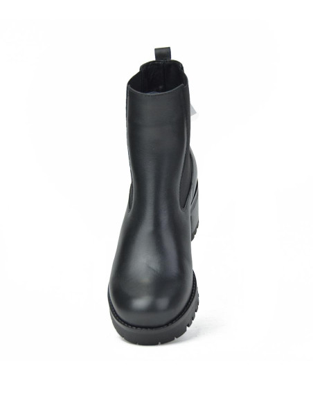 Botines Cordones Coronel Tapiocca Mujer Negro C230-11