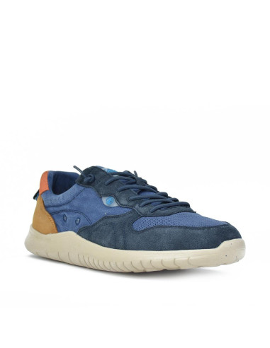 Zapatillas Con Cordones Coronel Tapiocca Hombre Marino Cuero T239-4