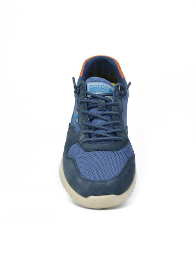 Zapatillas Con Cordones Coronel Tapiocca Hombre Marino Cuero T239-4