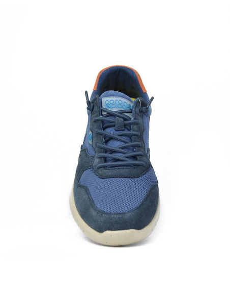 Zapatillas Con Cordones Coronel Tapiocca Hombre Marino Cuero T239-4