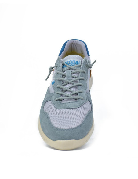 Zapatillas Con Cordones Coronel Tapiocca Hombre Gris Cuero T239-9