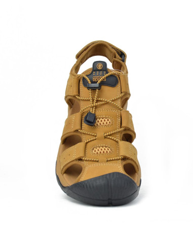 Sandalias Con Vecro Coronel Tapiocca Hombre Mostaza T222-3