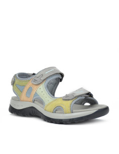 Sandalias Con Velcro Coronel Tapiocca Mujer Gris Verde T275-6 2
