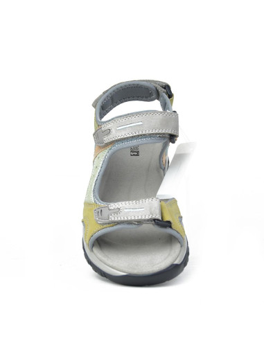 Sandalias Con Velcro Coronel Tapiocca Mujer Gris Verde T275-6