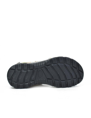 Sandalias Con Velcro Coronel Tapiocca Mujer Gris Verde T275-6