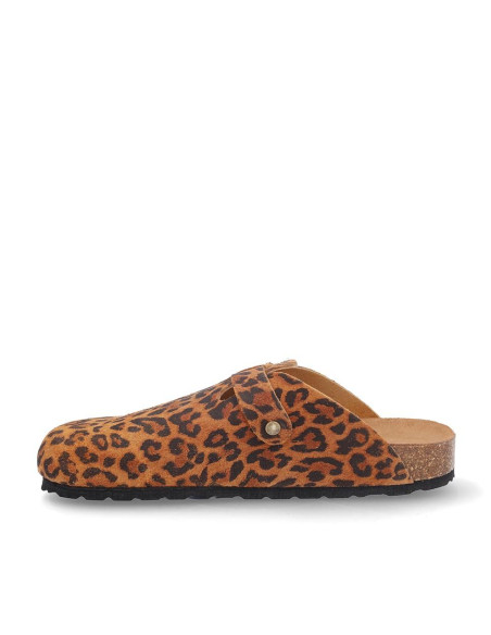 Zuecos Coronel Tapiocca Mujer Leopardo Ct719-10