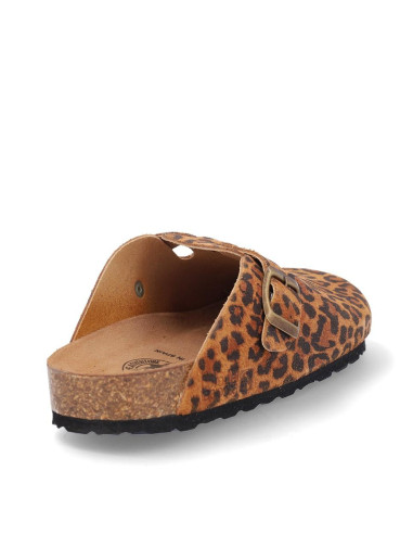 Zuecos Coronel Tapiocca Mujer Leopardo Ct719-10