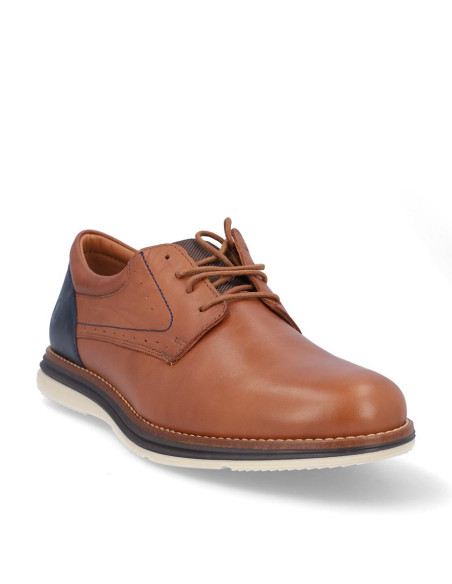 Zapatos Coronel Tapiocca Hombre Cuero Y Marino C611-13