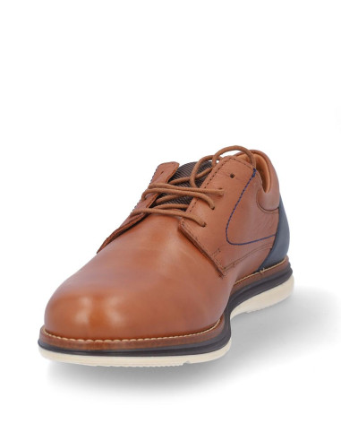 Zapatos Coronel Tapiocca Hombre Cuero Y Marino C611-13