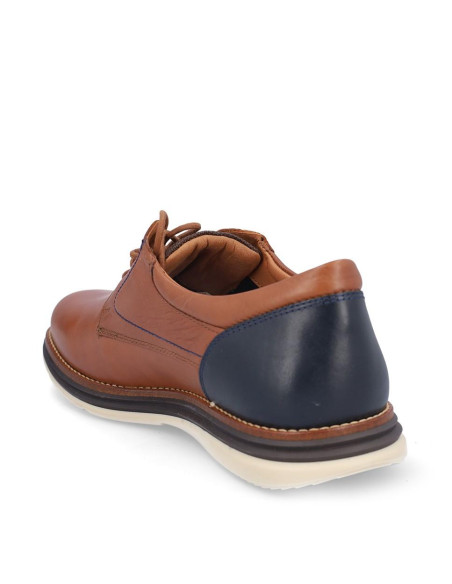 Zapatos Coronel Tapiocca Hombre Cuero Y Marino C611-13