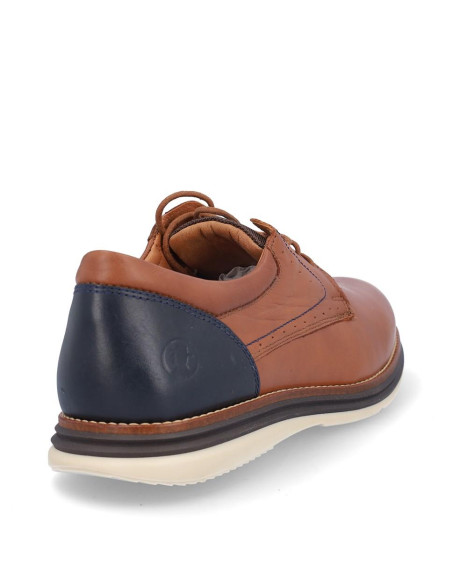 Zapatos Coronel Tapiocca Hombre Cuero Y Marino C611-13