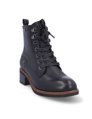 Botienes Cordones Coronel Tapiocca Mujer Negro T731-11