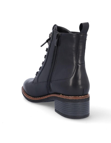 Botienes Cordones Coronel Tapiocca Mujer Negro T731-11