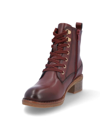 Botines Cordones Coronel Tapiocca Mujer Burdeos T731-5