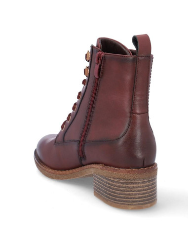Botines Cordones Coronel Tapiocca Mujer Burdeos T731-5