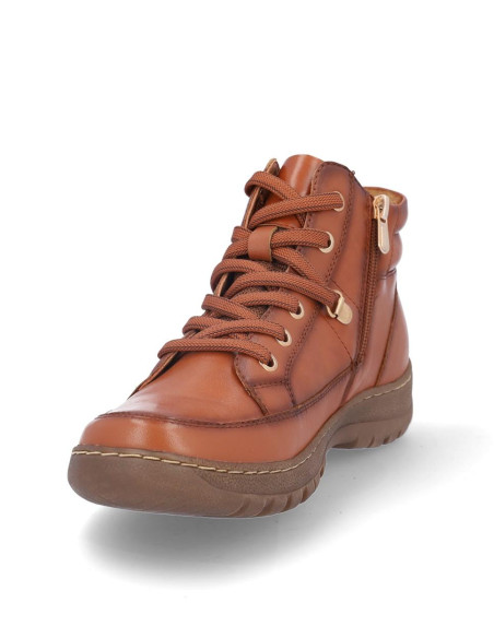 Botines Cordones Coronel Tapiocca Mujer Camel T12-23