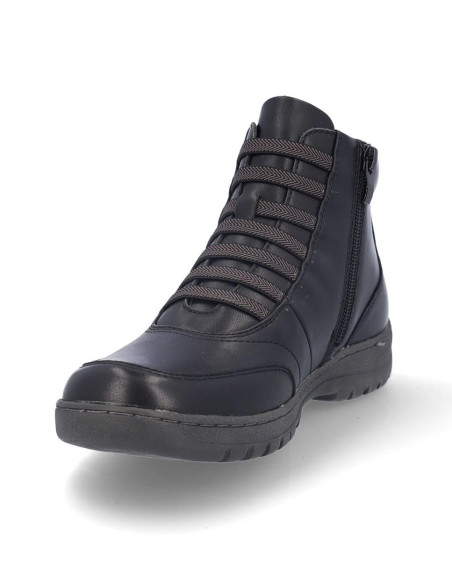 Botines Cordones Coronel Tapiocca Mujer Negro T714-11 Botines Cordones Coronel Tapiocca Mujer Negro T714-11