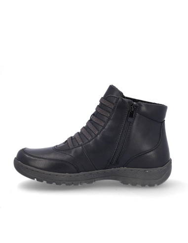 Botines Cordones Coronel Tapiocca Mujer Negro T714-11