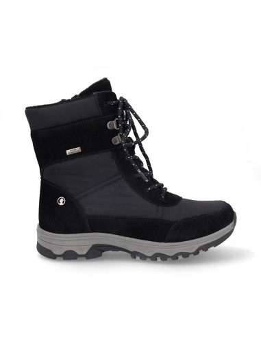 Botines Cordones Coronel Tapiocca Mujer Negro T721-1