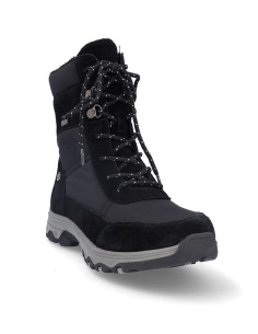 Botines Cordones Coronel Tapiocca Mujer Negro T721-1 2