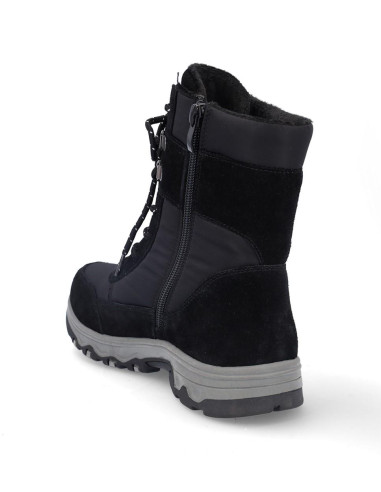 Botines Cordones Coronel Tapiocca Mujer Negro T721-1