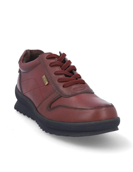 Zapatos Cordones Coronel Tapiocca Mujer Burdeos T727-15