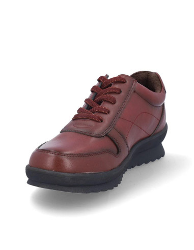 Zapatos Cordones Coronel Tapiocca Mujer Burdeos T727-15