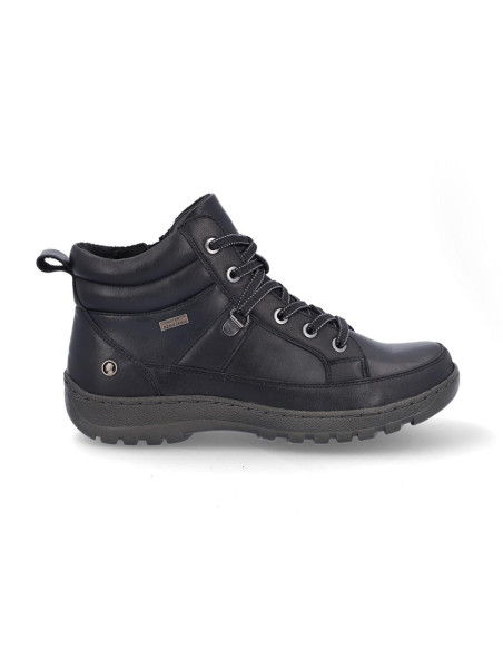 Botines Cordones Coronel Tapiocca Mujer Negro T712-11