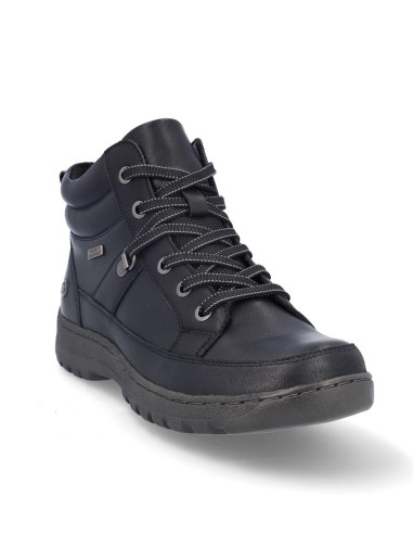 Botines Cordones Coronel Tapiocca Mujer Negro T712-11