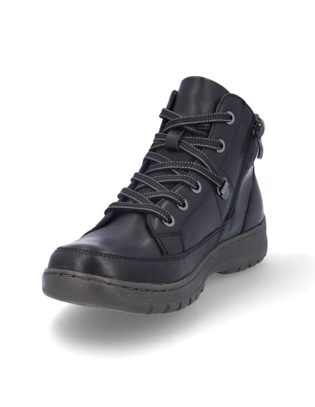 Botines Cordones Coronel Tapiocca Mujer Negro T712-11