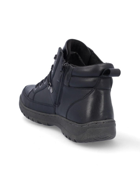 Botines Cordones Coronel Tapiocca Mujer Negro T712-11