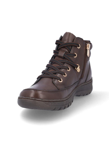 Botines Cordones  Coronel Tapiocca Mujer Marron T12-18
