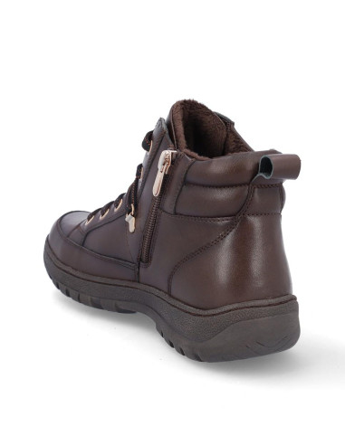 Botines Cordones  Coronel Tapiocca Mujer Marron T12-18