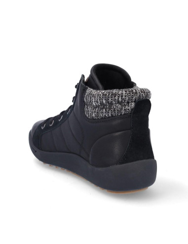 Botines Cordones Coronel Tapiocca Mujer Negro T701-1