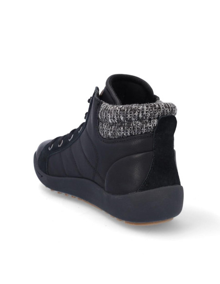 Botines Cordones Coronel Tapiocca Mujer Negro T701-1