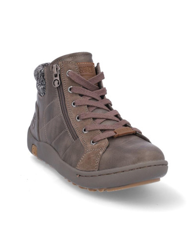 Botines Cordones Coronel Tapìocca Mujer Piedra T701-2