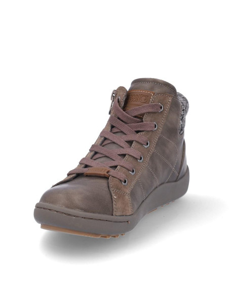 Botines Cordones Coronel Tapìocca Mujer Piedra T701-2