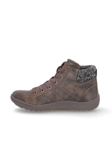Botines Cordones Coronel Tapìocca Mujer Piedra T701-2