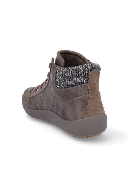 Botines Cordones Coronel Tapìocca Mujer Piedra T701-2