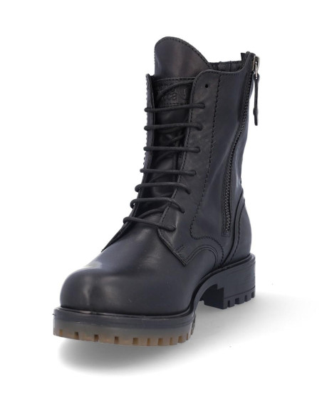 Botines Cordones Coronel Tapiocca Mujer Negro C380-11