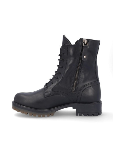 Botines Cordones Coronel Tapiocca Mujer Negro C380-11