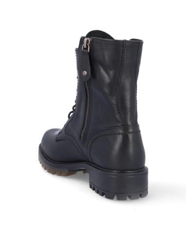 Botines Cordones Coronel Tapiocca Mujer Negro C380-11