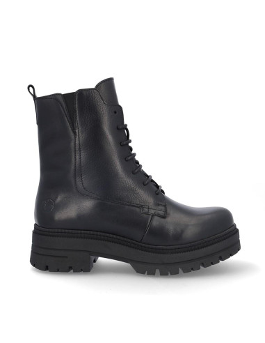 Botas Cordones Coronel Tapiocca Mujer Negro C356-11