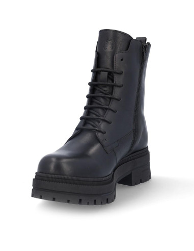 Botas Cordones Coronel Tapiocca Mujer Negro C356-11