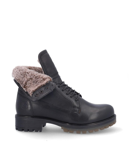 Botas Cordones Coronel Tapiocca Mujer Negro C81-11