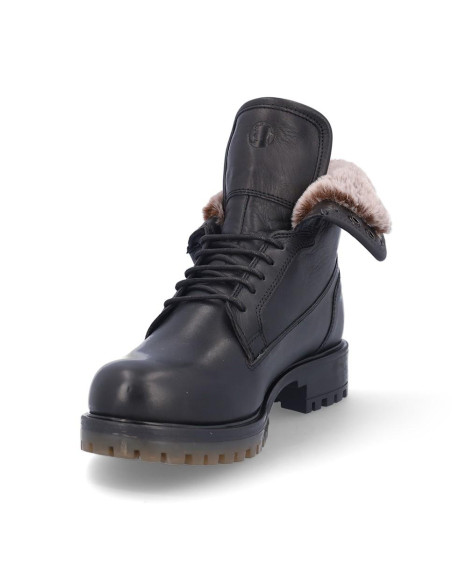 Botas Cordones Coronel Tapiocca Mujer Negro C81-11