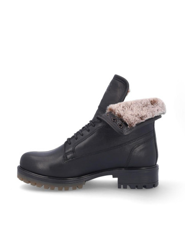 Botas Cordones Coronel Tapiocca Mujer Negro C81-11