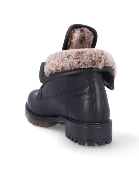 Botas Cordones Coronel Tapiocca Mujer Negro C81-11